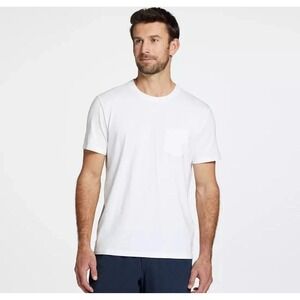 VRST 3 Pack Men's Essential Pocket Tee Pure‎ White Size 2XL